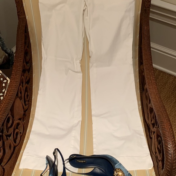 NWOT VINEYARD VINES BOOTCUT STYLE 10” RISE WHITE COTTON SLACKS WITH STRETCH SZ 2 - Picture 6 of 15